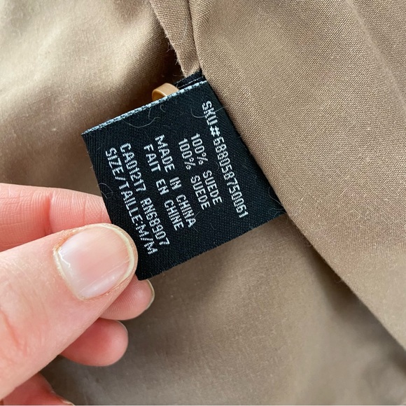 Vintage Le Chateau Y2K 70s Style Suede Leather Jacket Women’s Size Medium - Picture 9 of 10